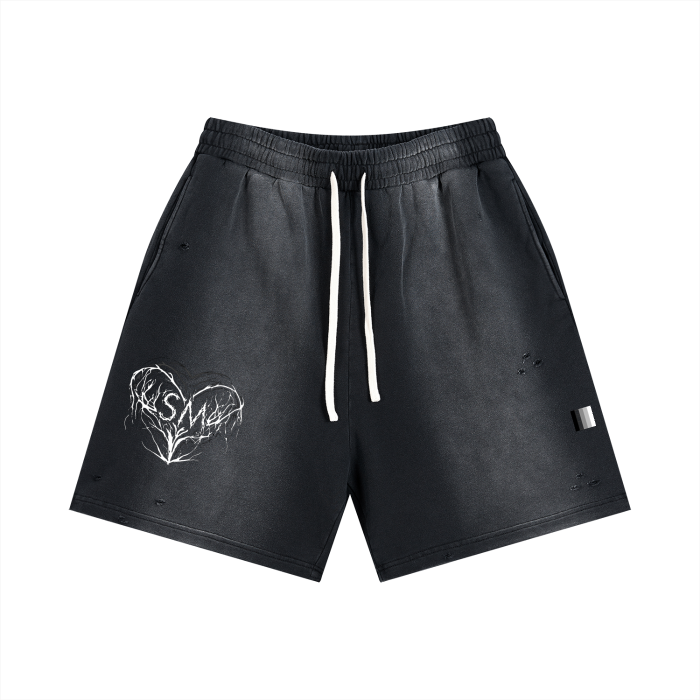 Sun Fade Distressed Shorts