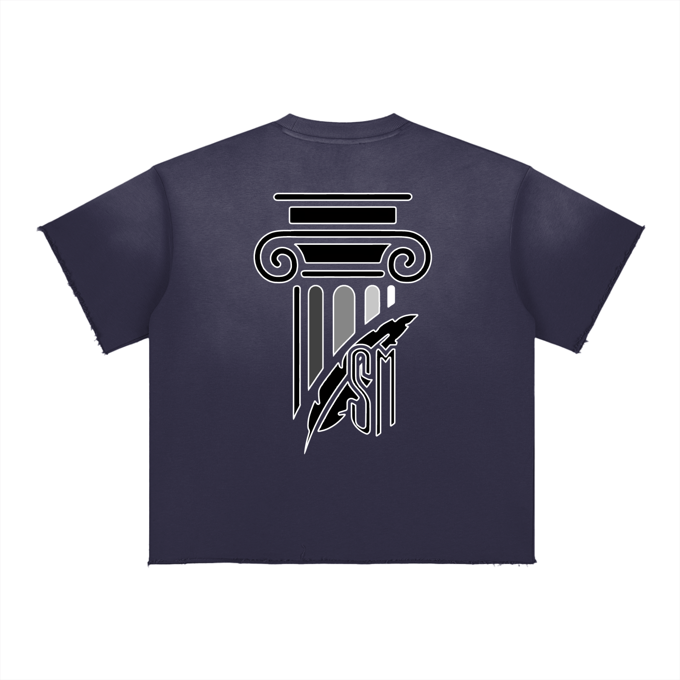 Sun Fade Raw Edge T-Shirt