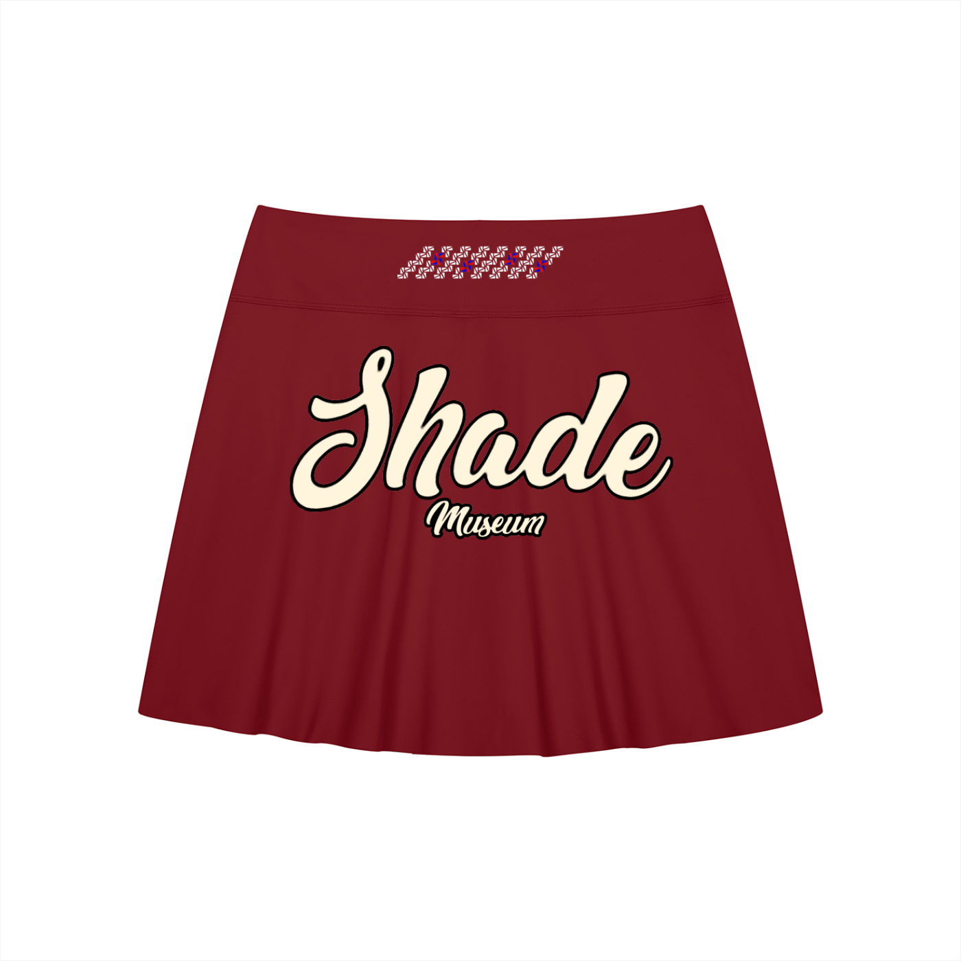 Women's A-Line Contrast Panel Slit Skirt