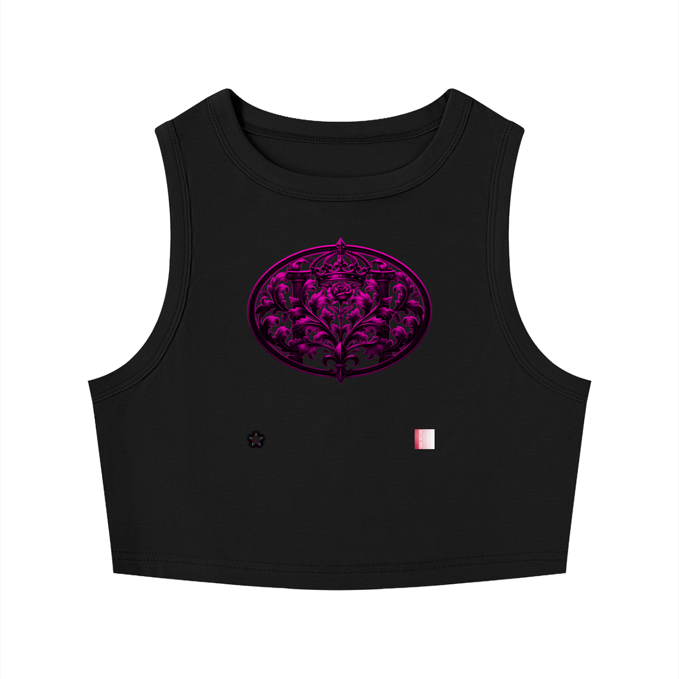 Women's Tight Crewneck Crop Tank Top