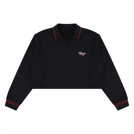 Women’s Crop Collared Sweatshirt