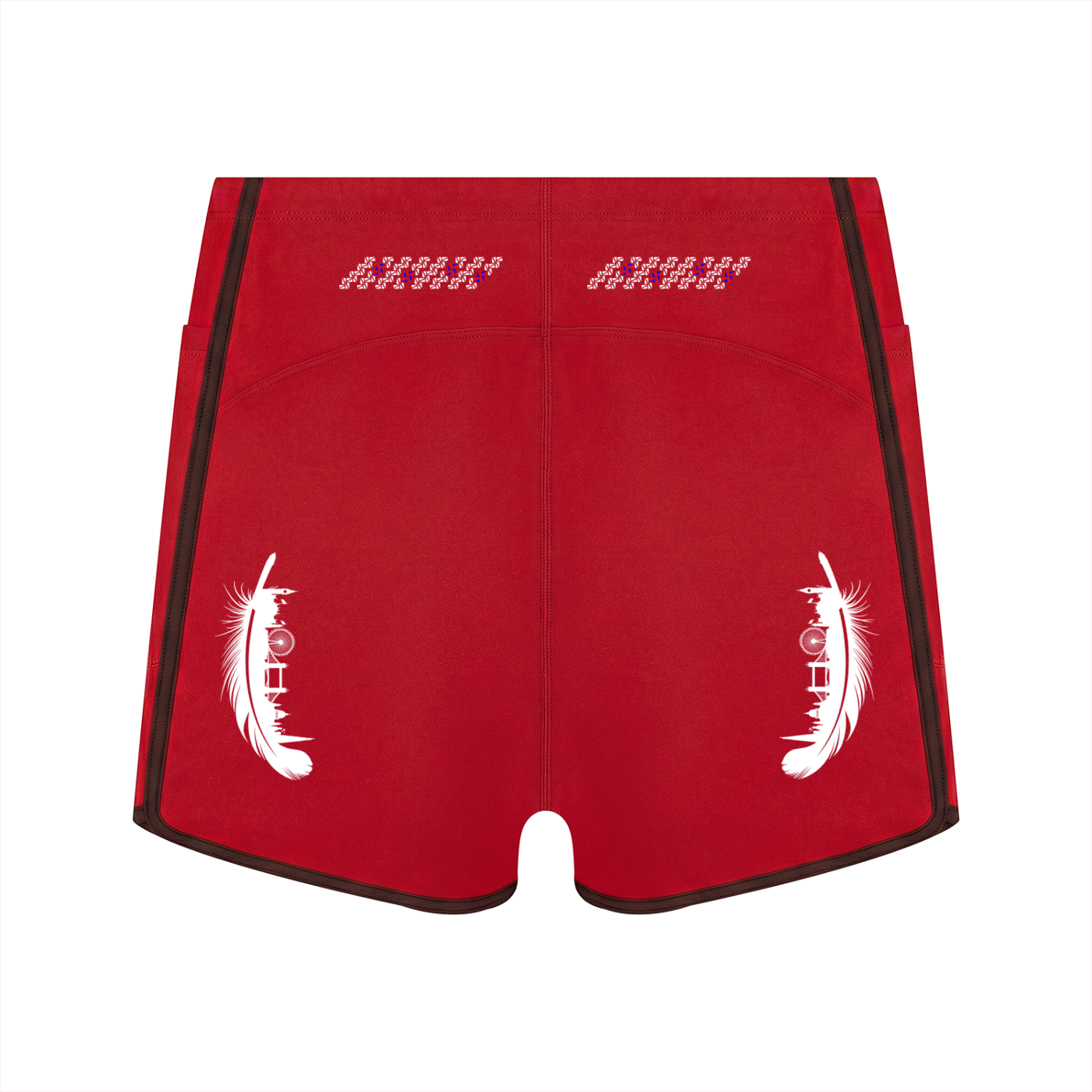 Women's High Rise Color Block Yoga Shorts