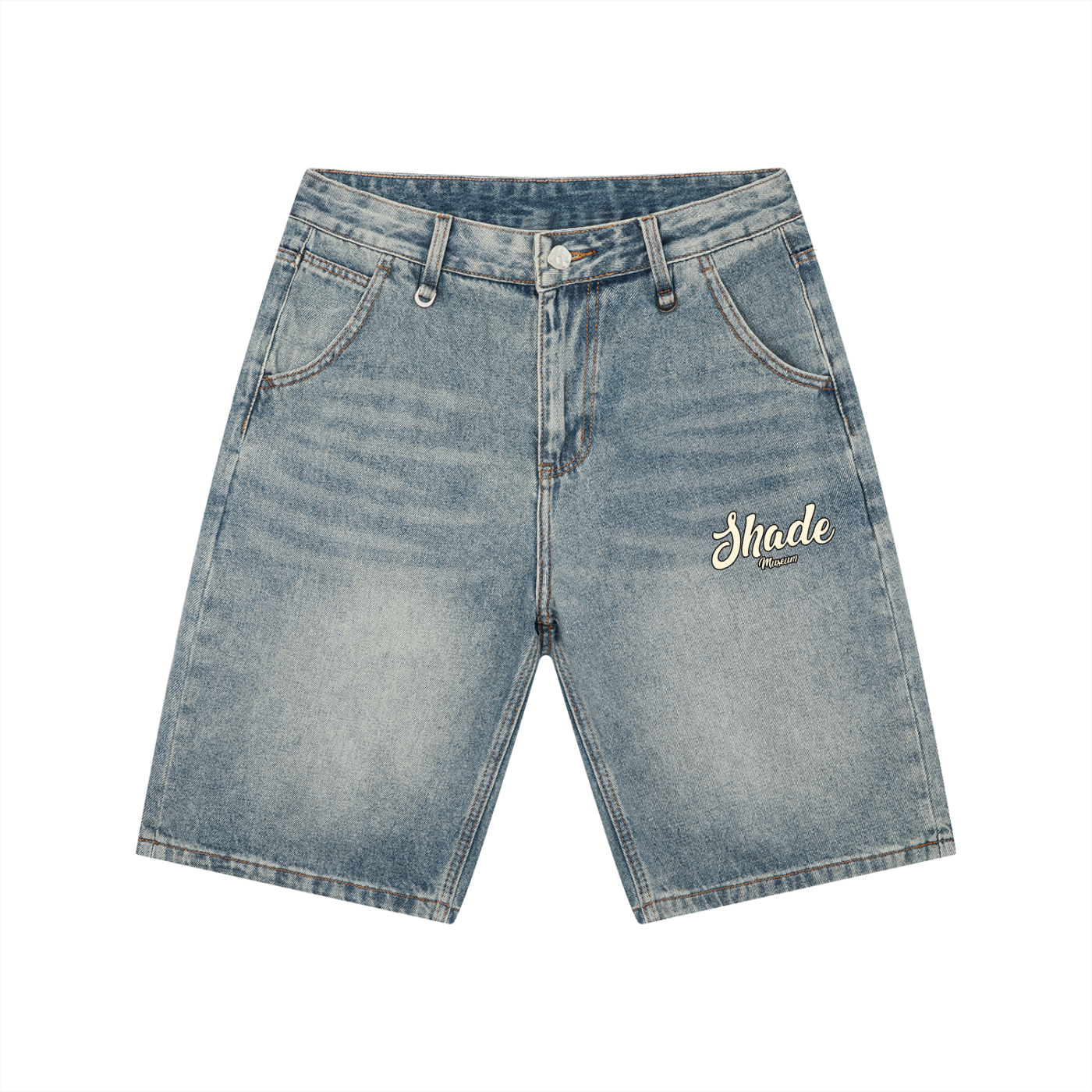 Men's Vintage Wash Denim Shorts
