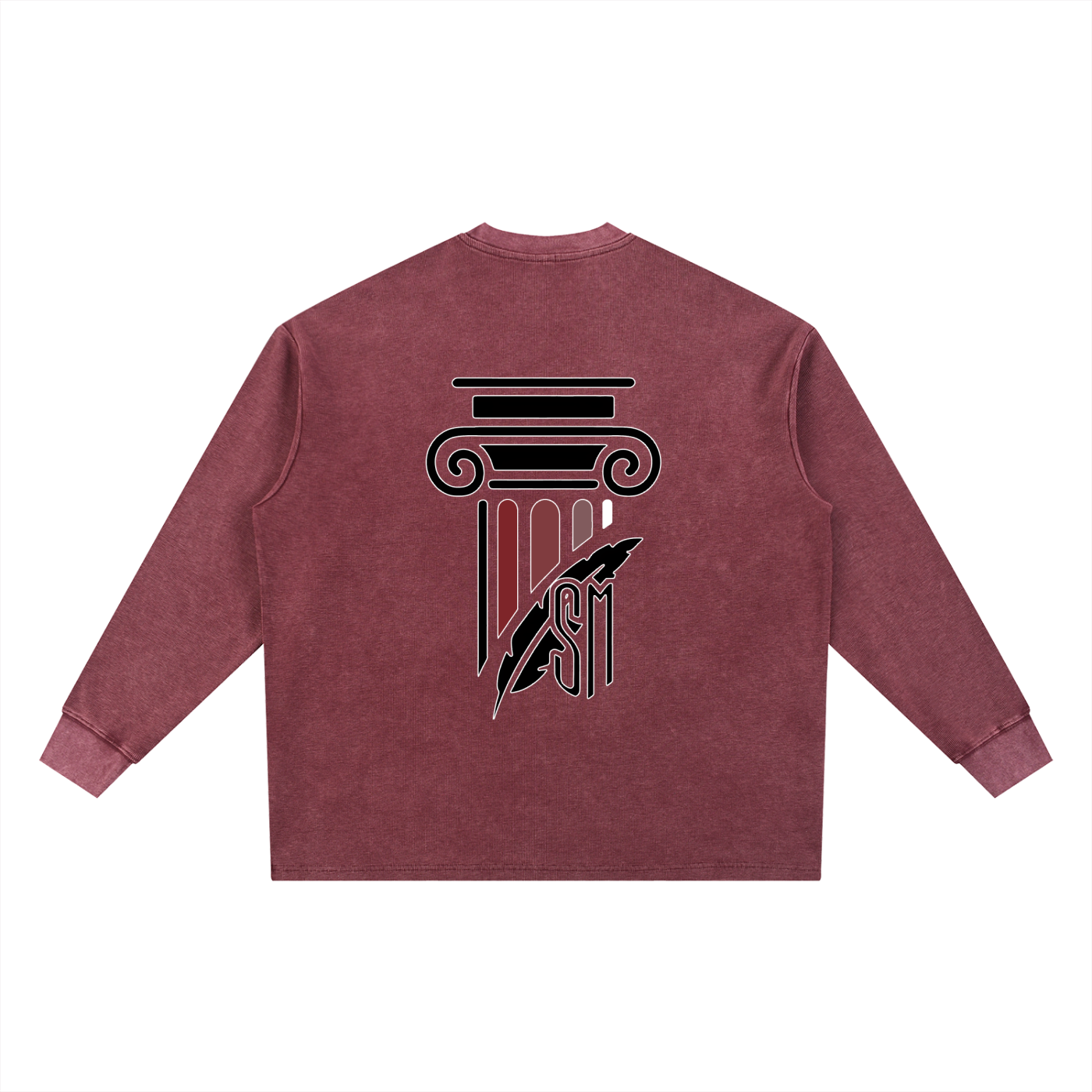 Mineral Wash Waffle Oversized T-Shirt