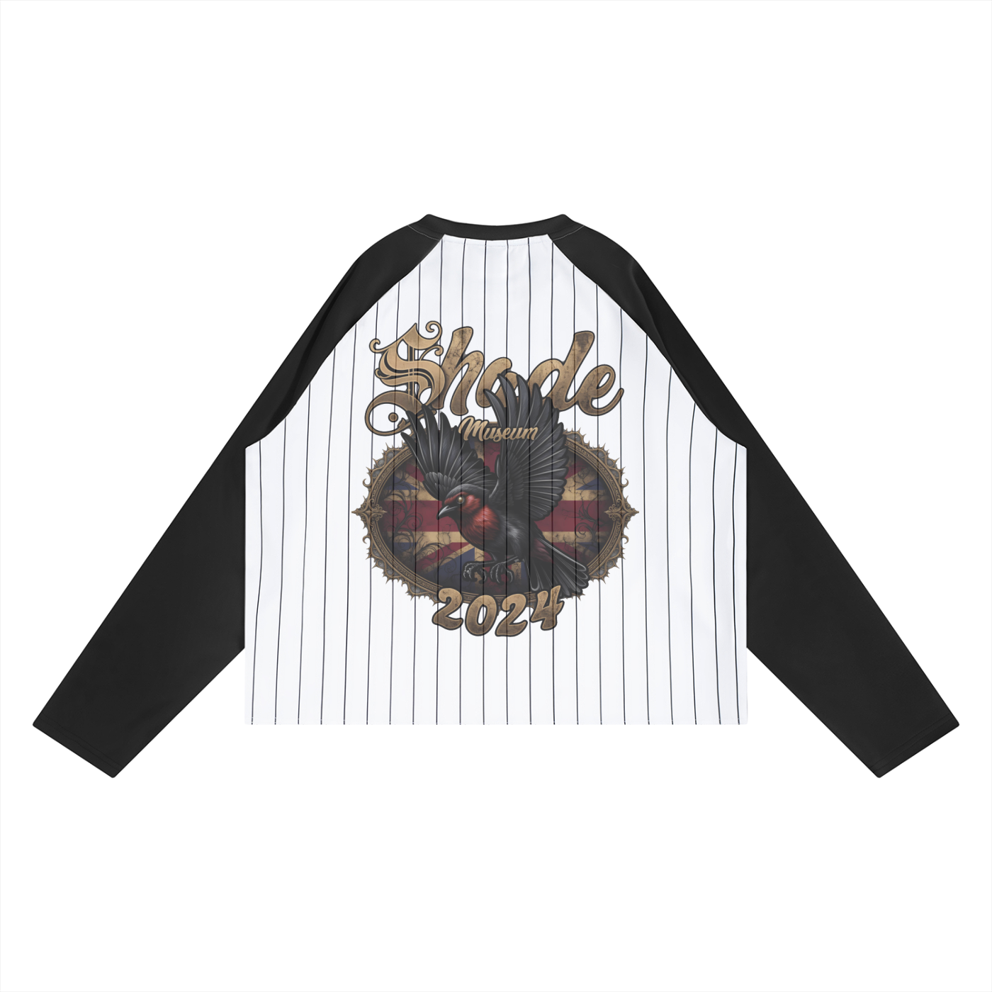 Unisex Striped Raglan Long Sleeve T-Shirt
