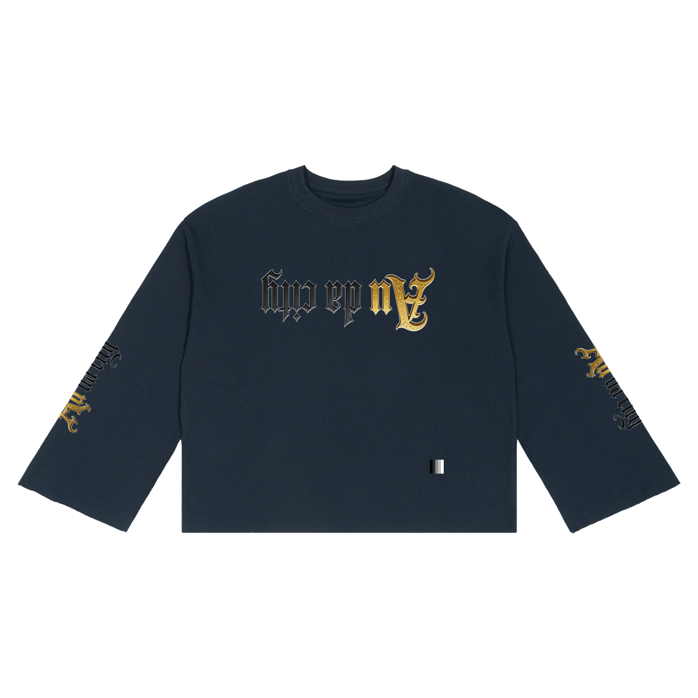 Unisex Waffle Raw Edge T-Shirt