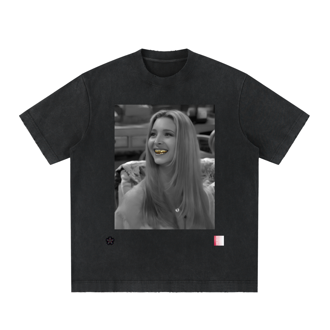 Heavyweight Vintage Washed Frayed T-Shirt