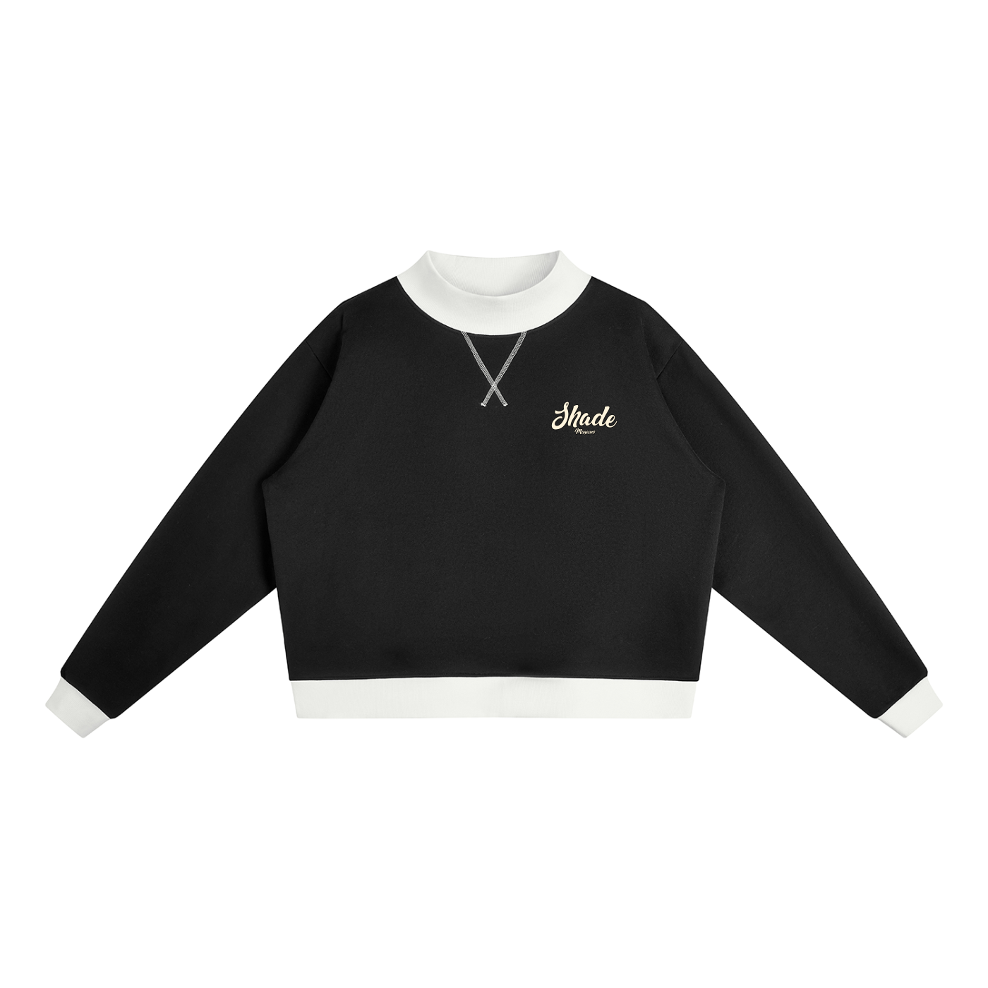 Women’s Mock Neck Crewneck Sweatshirt