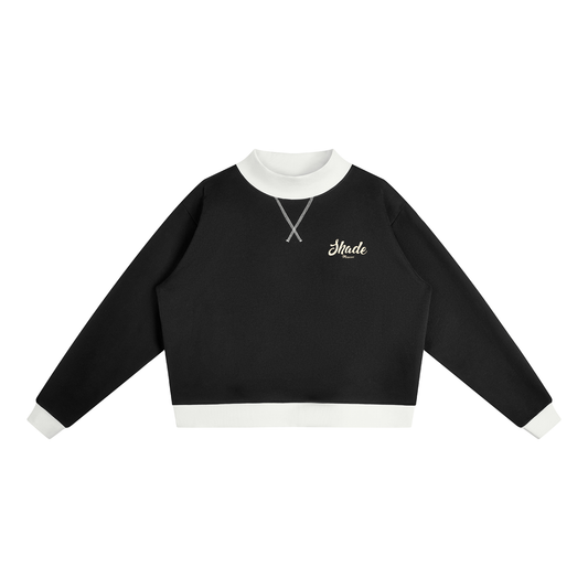 Women’s Mock Neck Crewneck Sweatshirt