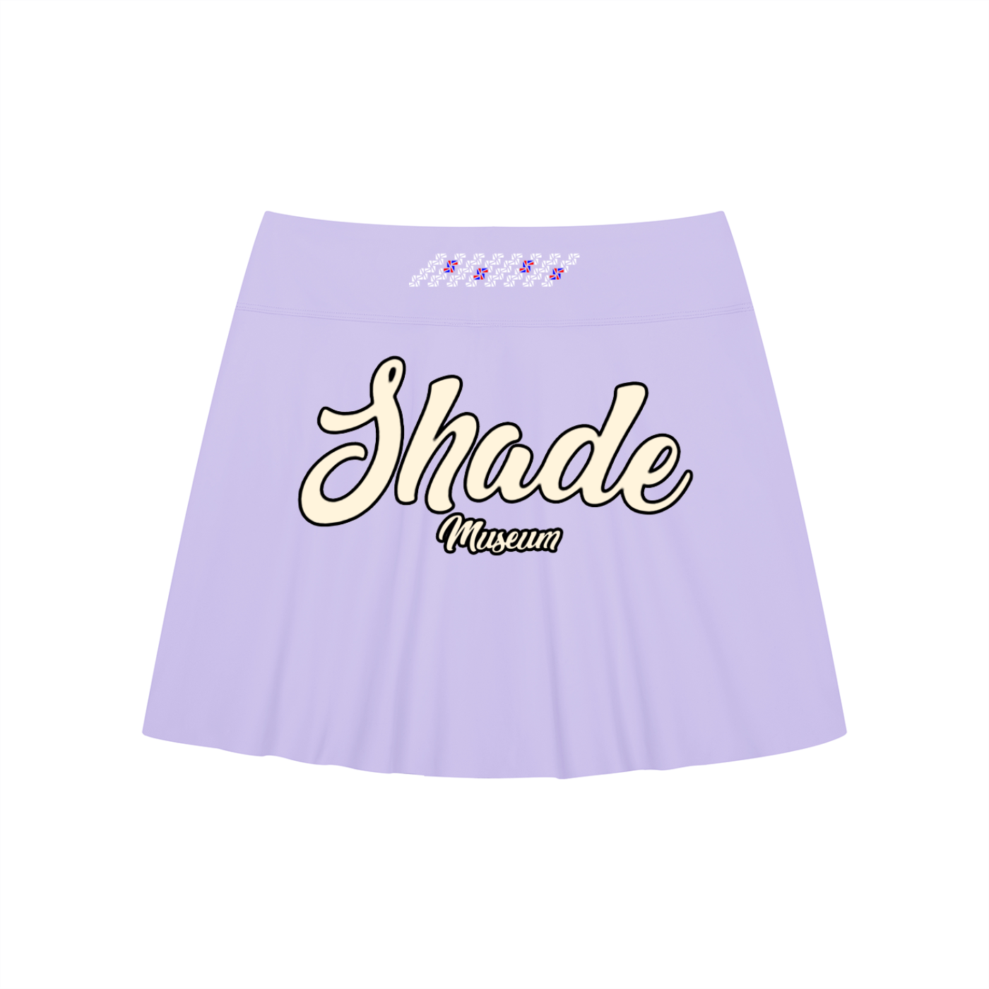 Women's A-Line Contrast Panel Slit Skirt