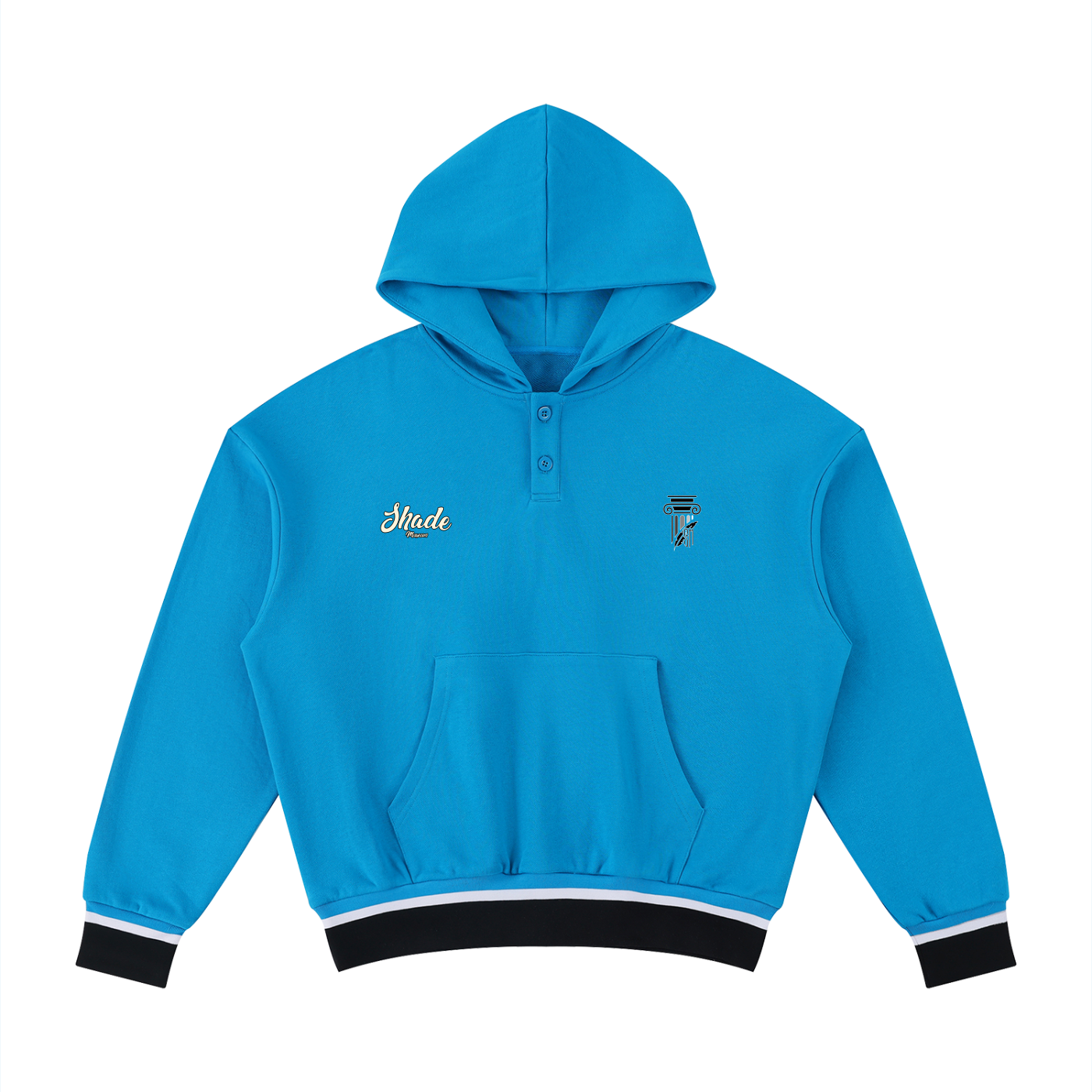 Unisex Oversized Color Block Boxy Hoodie
