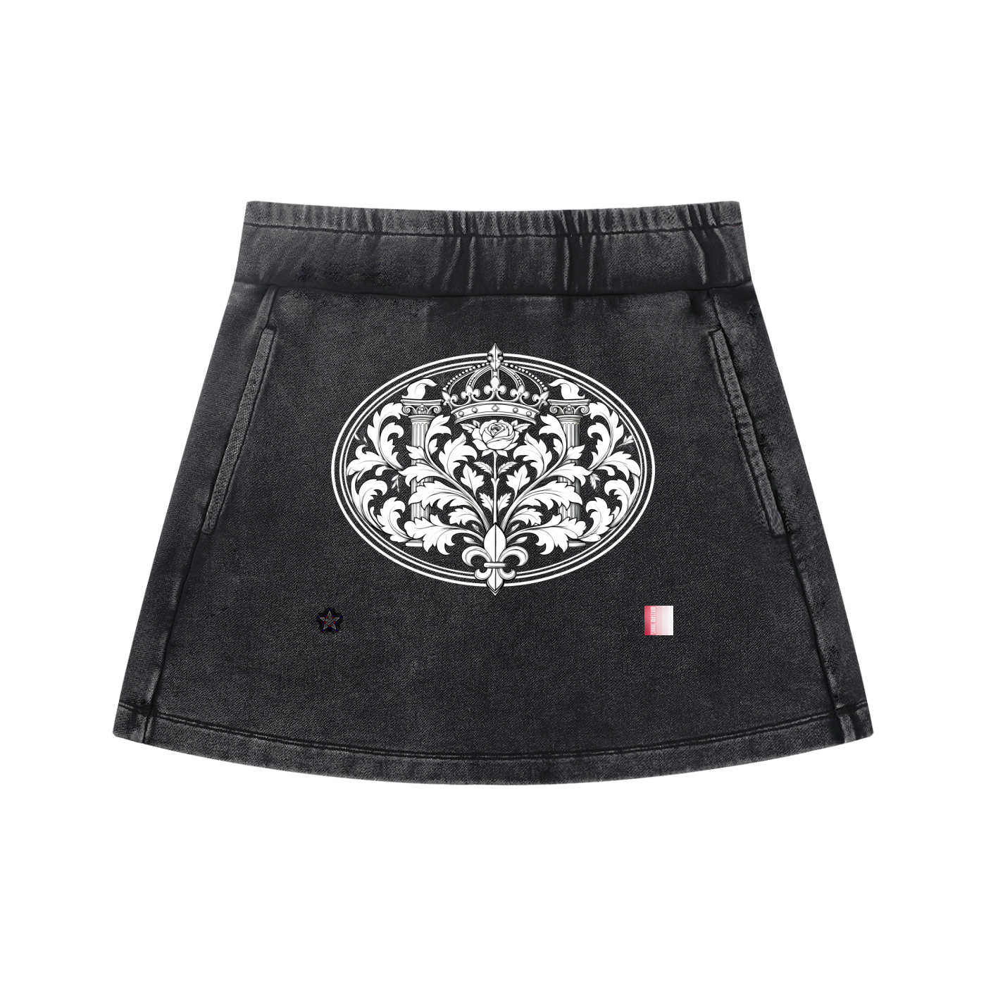 Women's Mineral Wash Mini Skirt