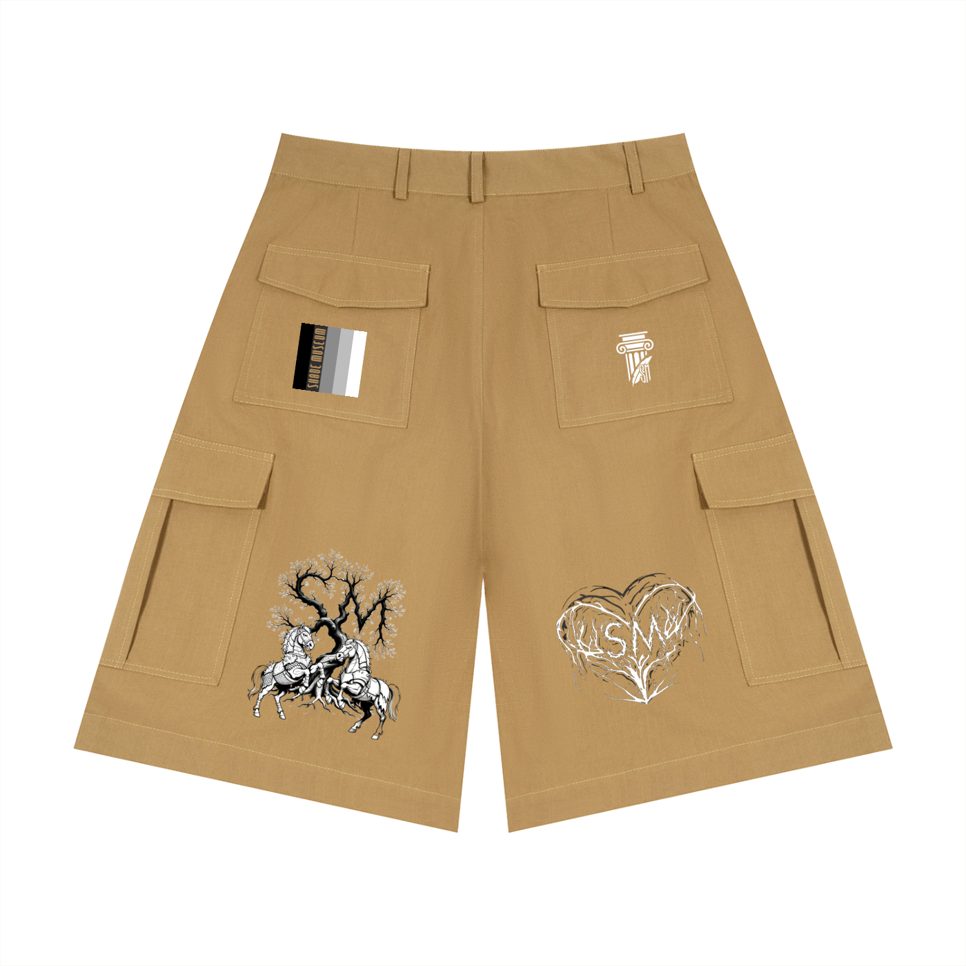 Unisex Woven Cargo Shorts