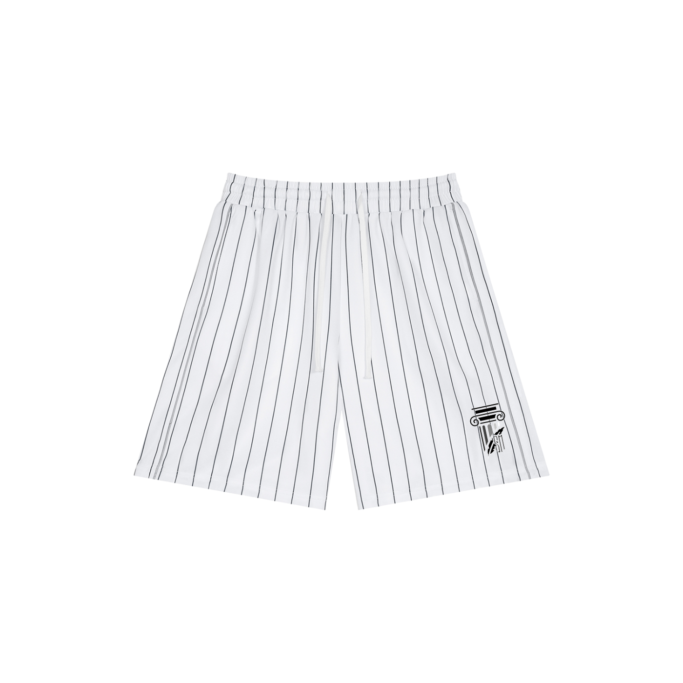 Unisex Striped Loose Fit Shorts