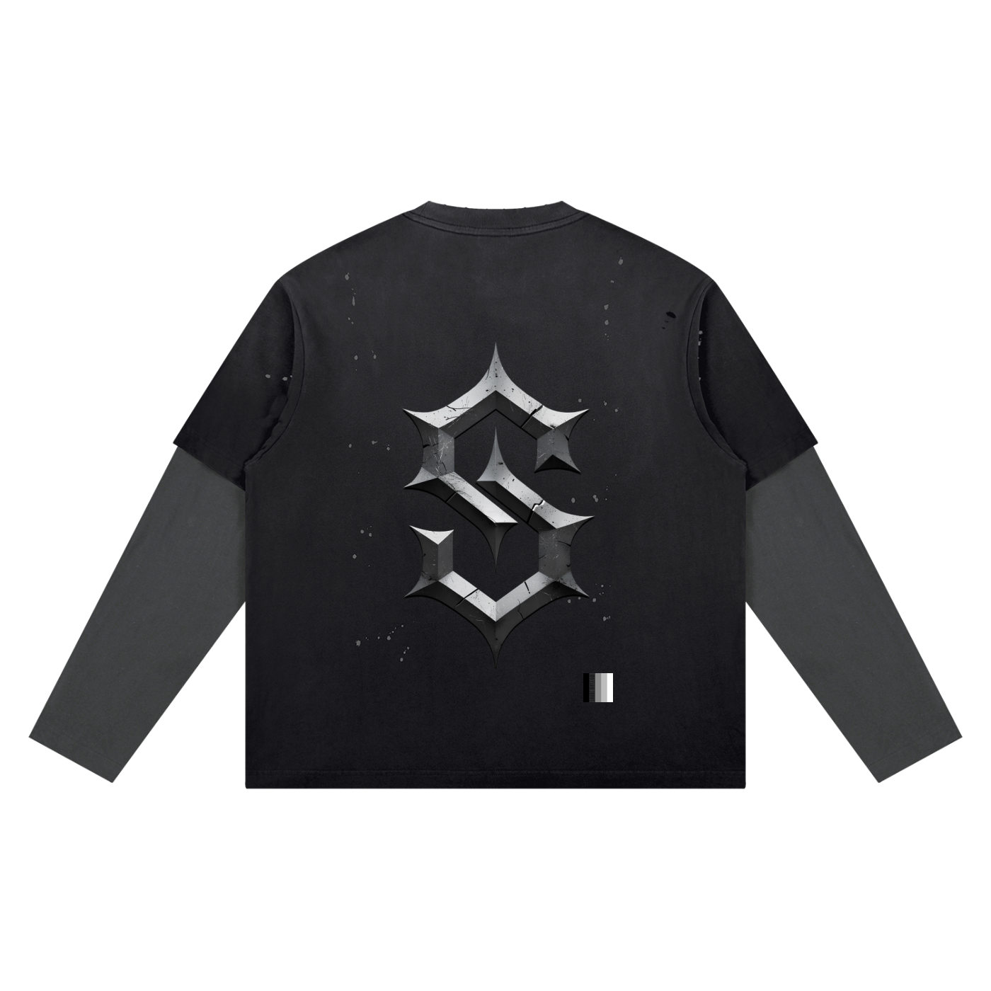 Unisex Vintage Wash Distressed Layer T-Shirt