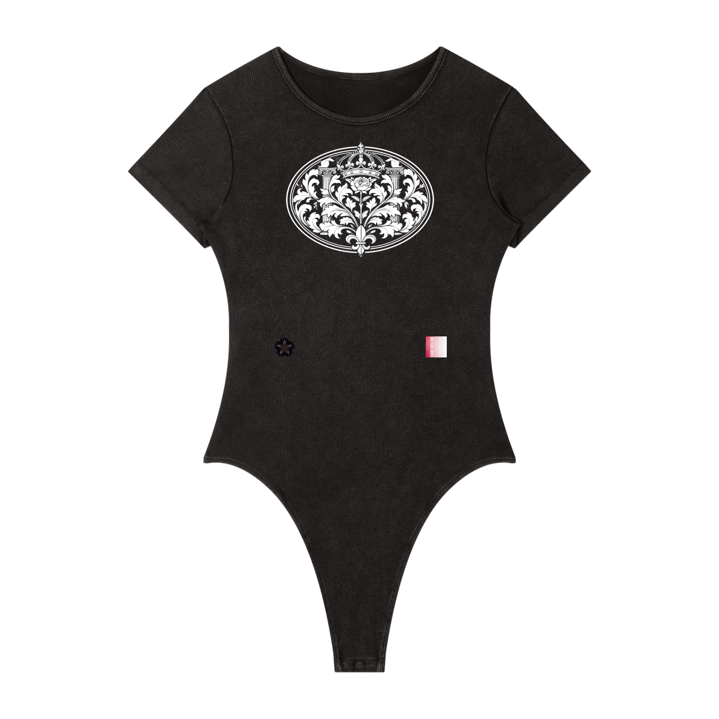 Women's Mineral Wash Crewneck Bodysuit