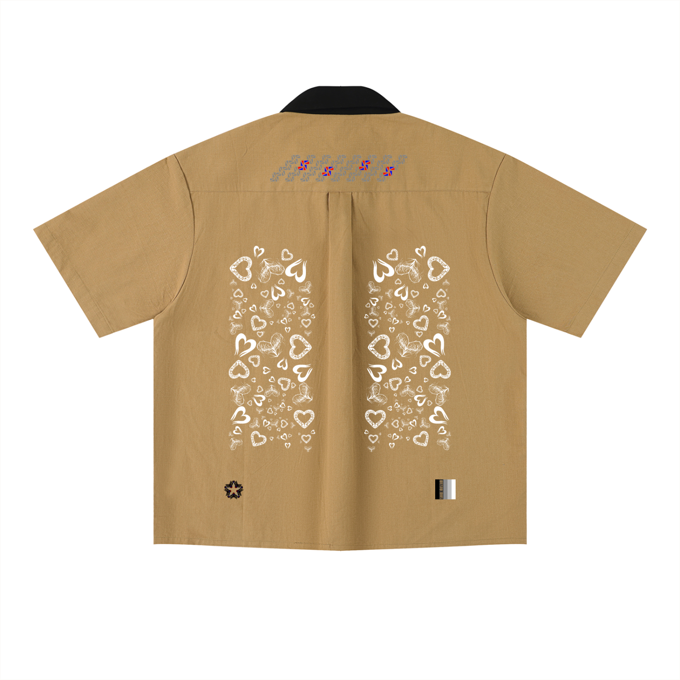 Unisex Color Block Short Sleeve Shirt