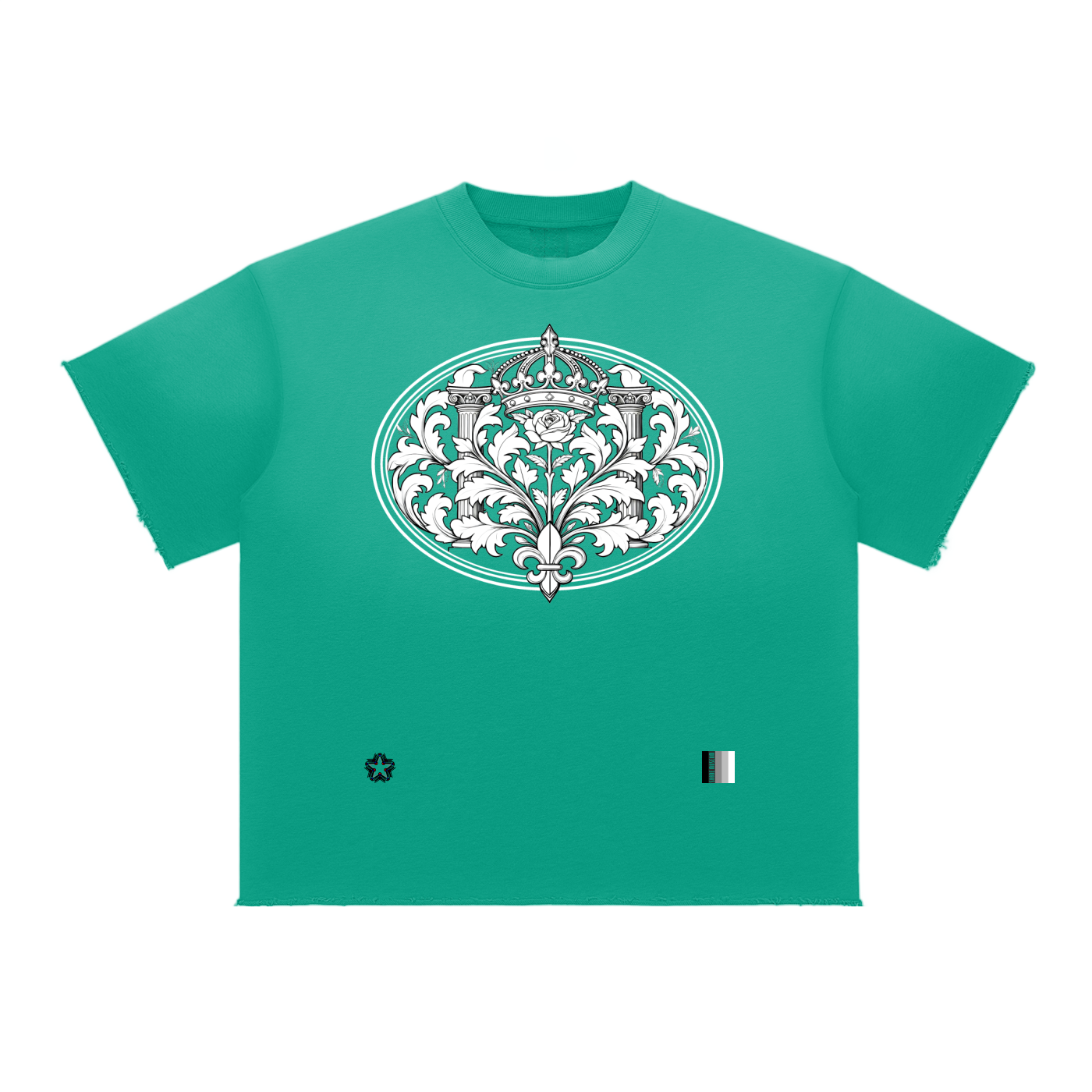 Sun Fade Raw Edge T-Shirt