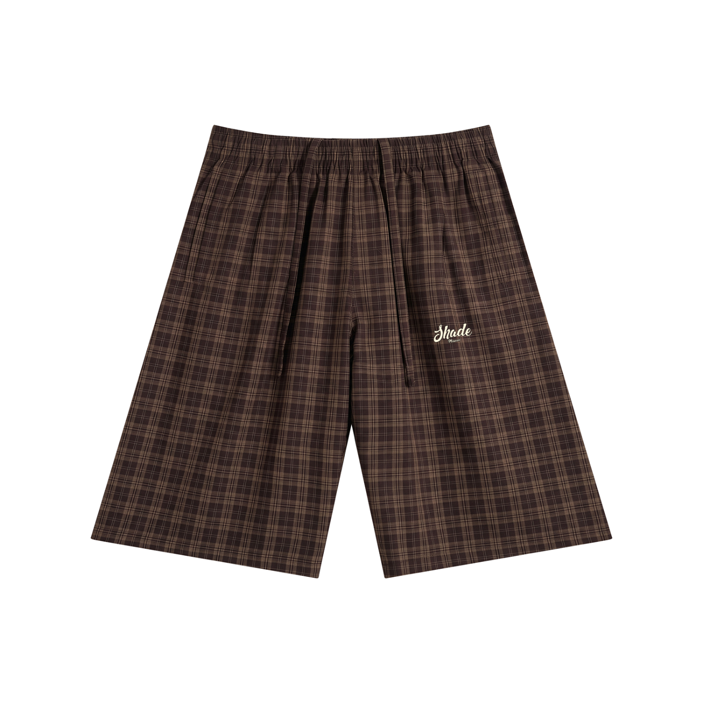 Unisex Plaid Wide Leg Shorts