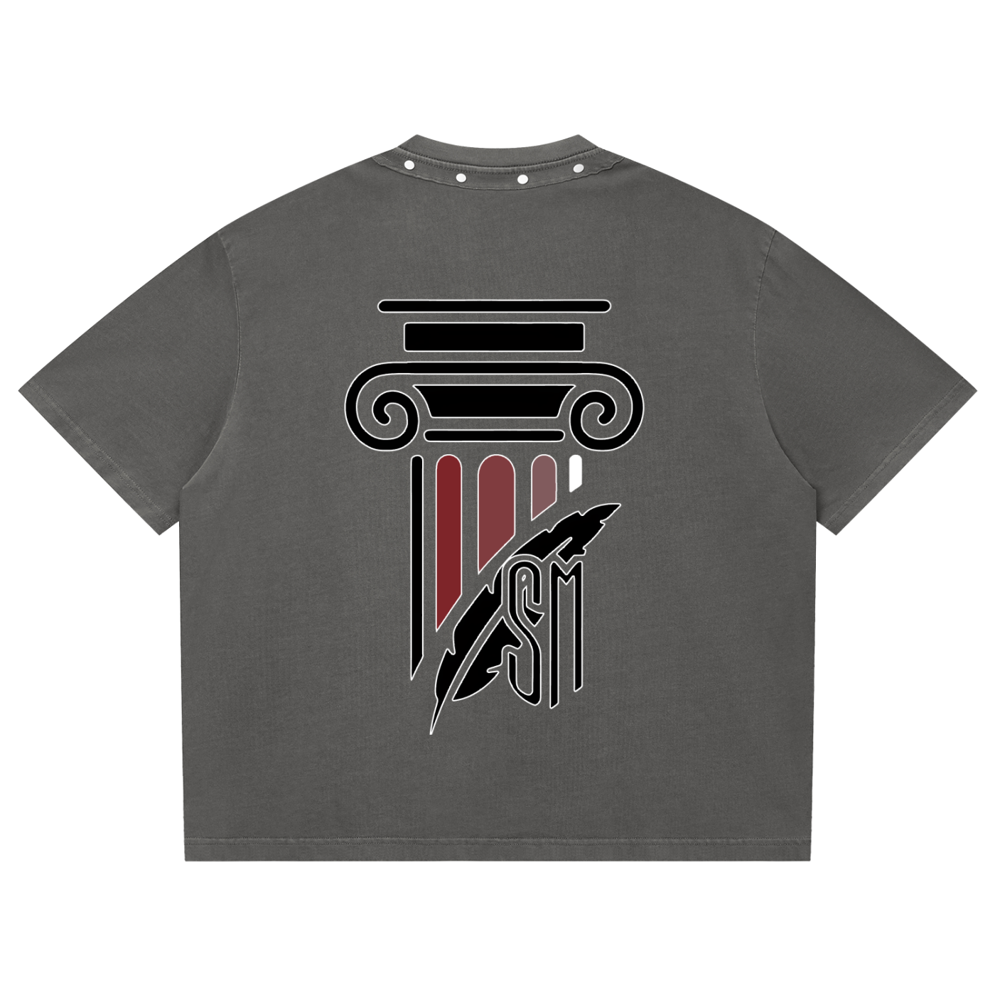 The Shires Unisex Washed Boxy Studded T-Shirt