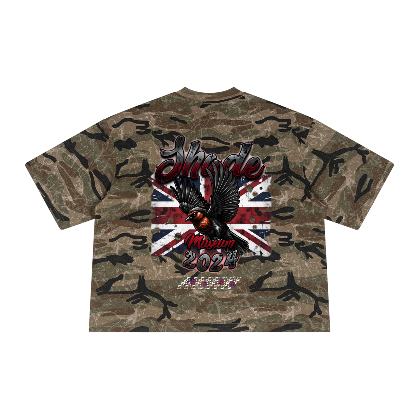 Unisex Boxy Camo Print T-Shirt