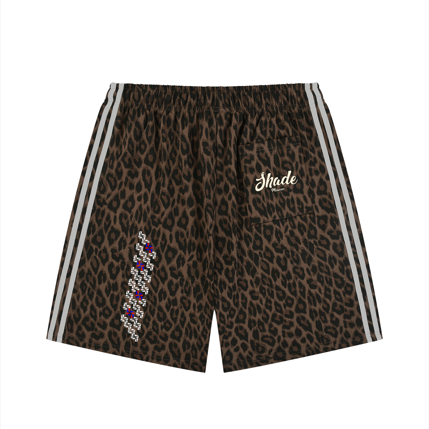 Unisex Heavyweight Leopard Drawstring Shorts