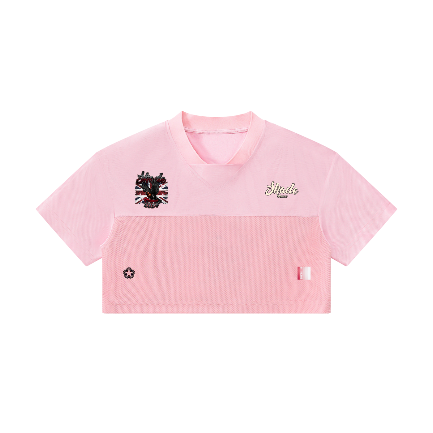 Women’s Cropped Paneled V-Neck Jersey