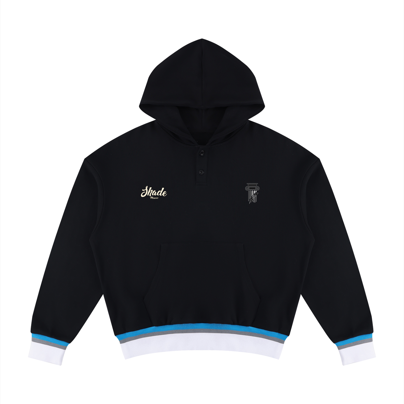 Unisex Oversized Color Block Boxy Hoodie