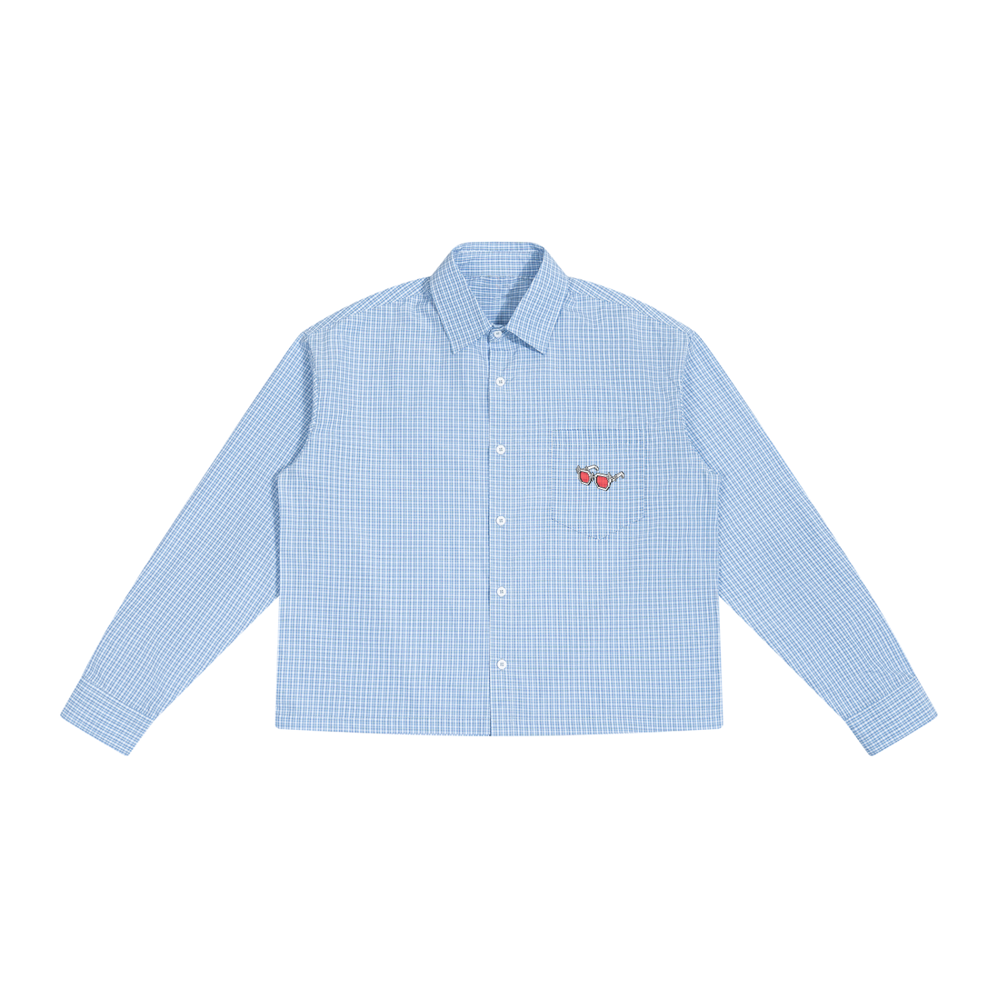 Unisex Boxy Plaid Long Sleeve Shirt