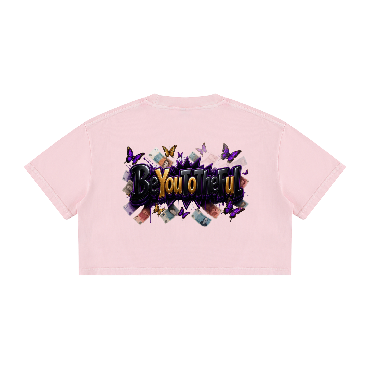 Women's Mineral Wash Cotton Crop T-Shirt