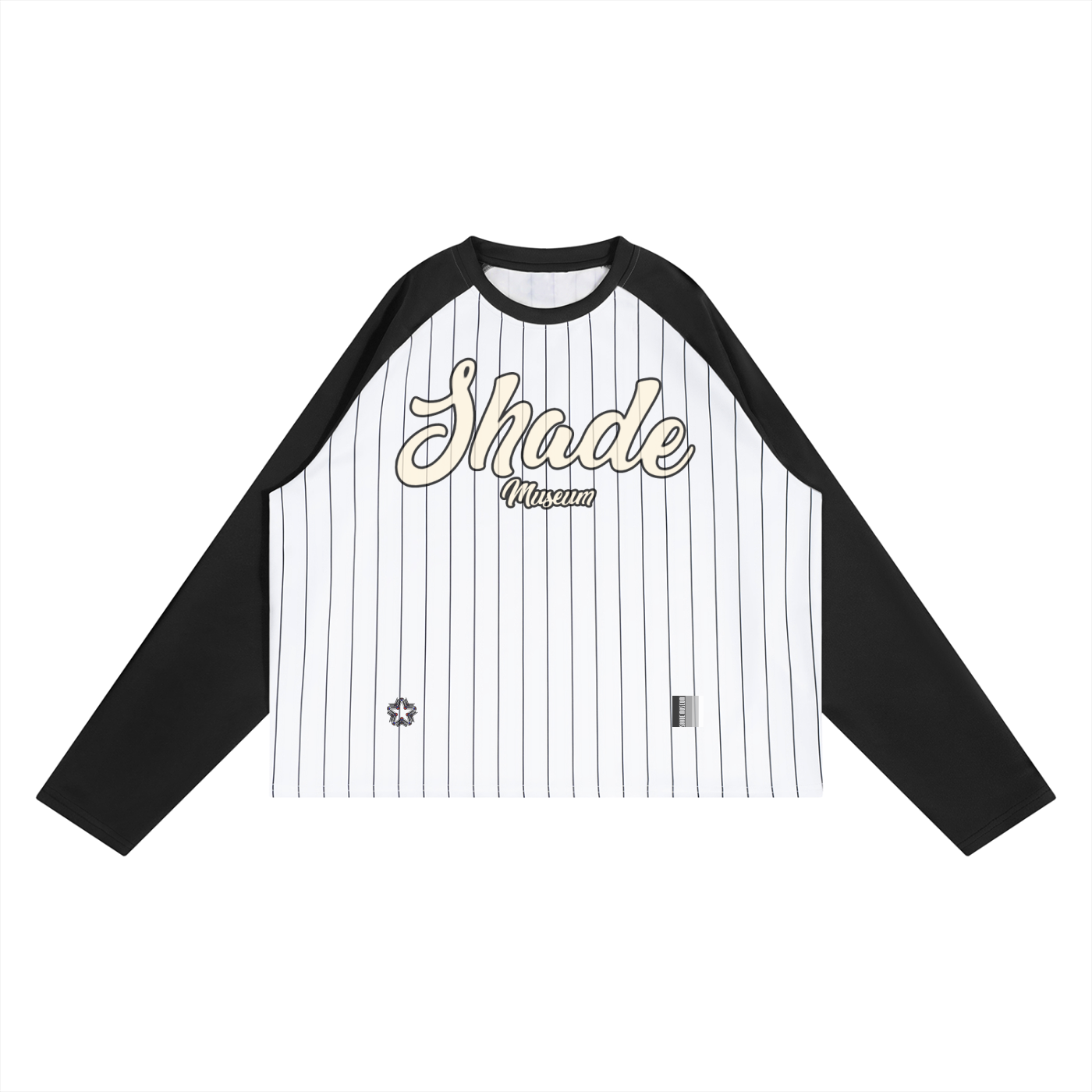 Unisex Striped Raglan Long Sleeve T-Shirt