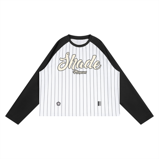 Unisex Striped Raglan Long Sleeve T-Shirt