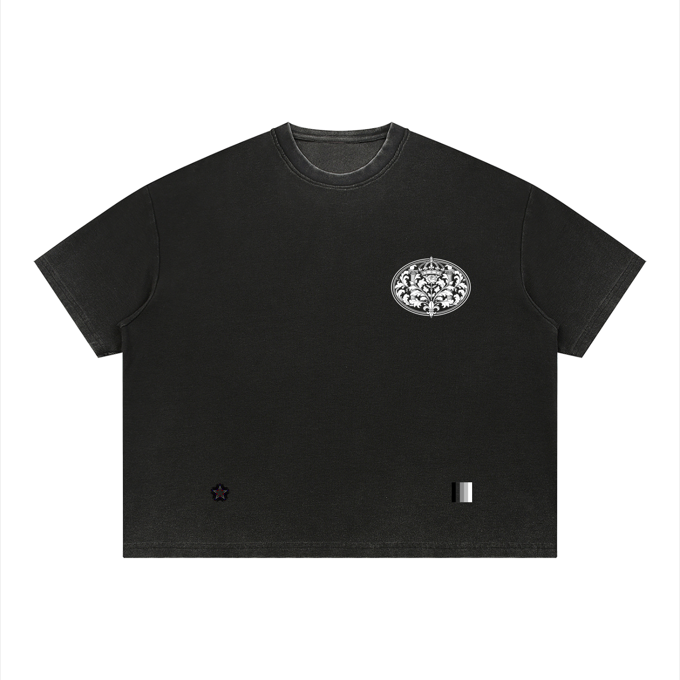 Unisex Vintage Wash Sunfade Boxy Waffle T-Shirt