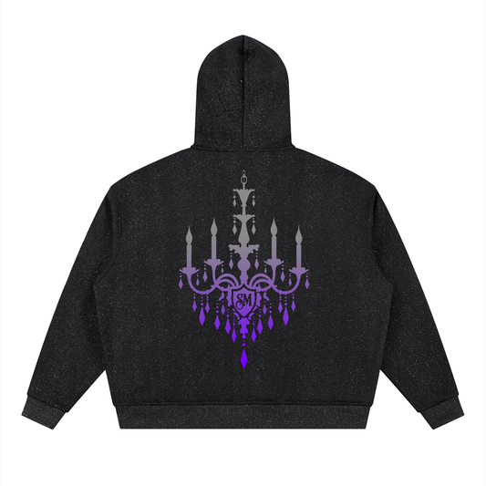 Unisex Sparkles Full Zip Boxy Hoodie