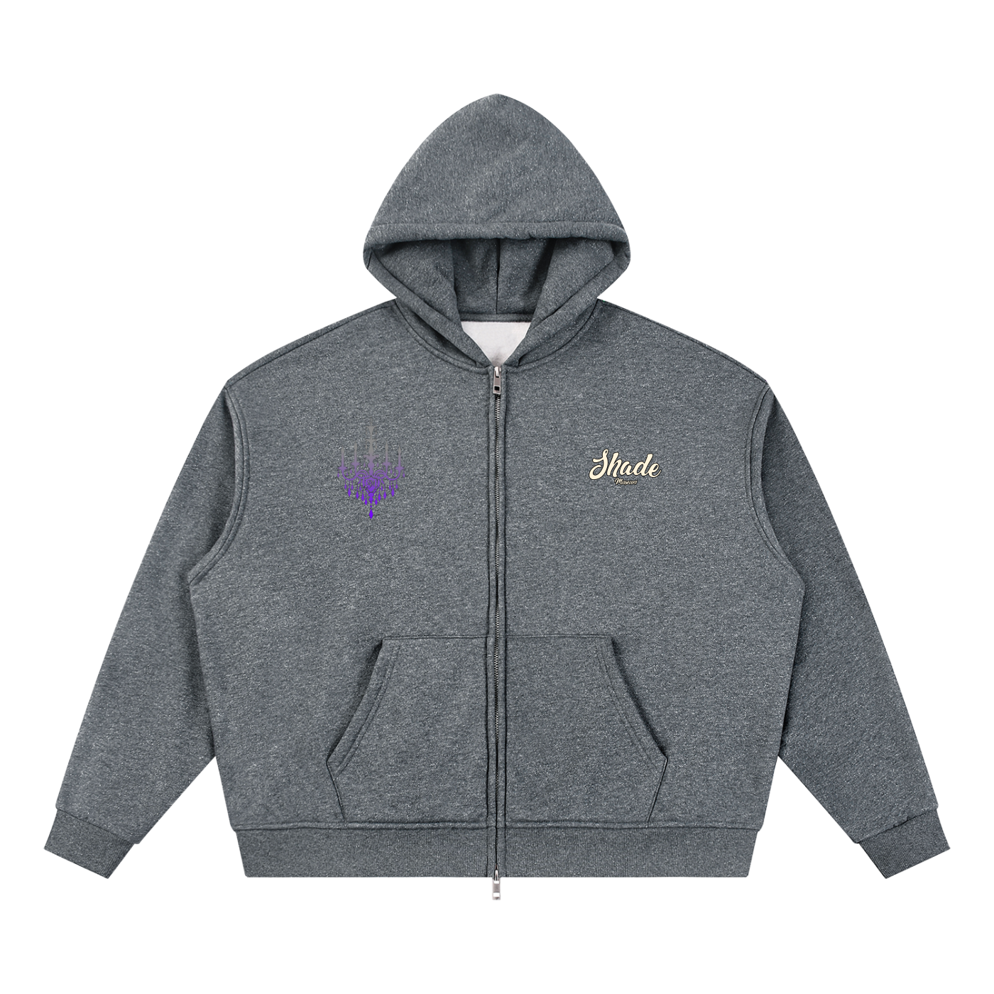 Unisex Sparkles Full Zip Boxy Hoodie