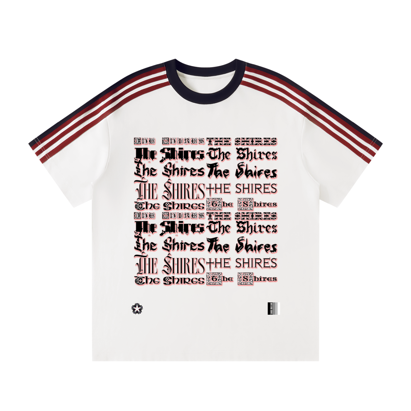 The Shires Unisex Colorblock Striped T-Shirt