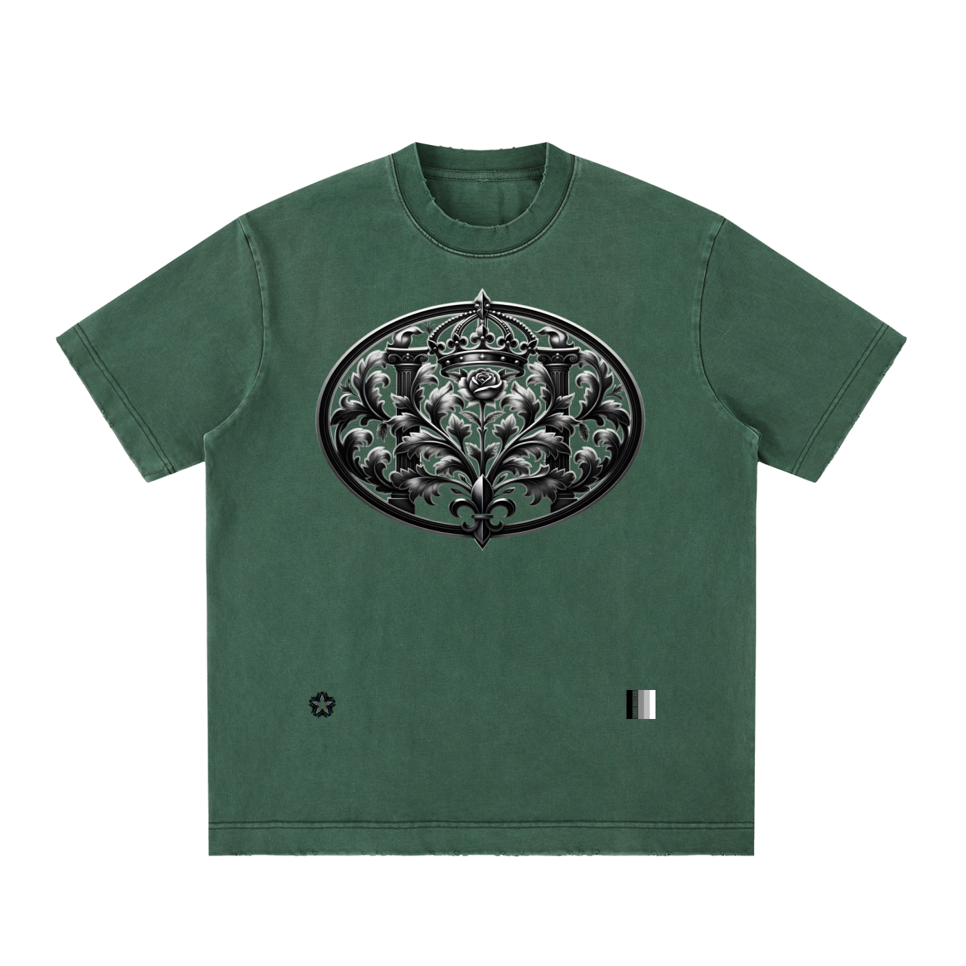 Heavyweight Vintage Washed Frayed T-Shirt