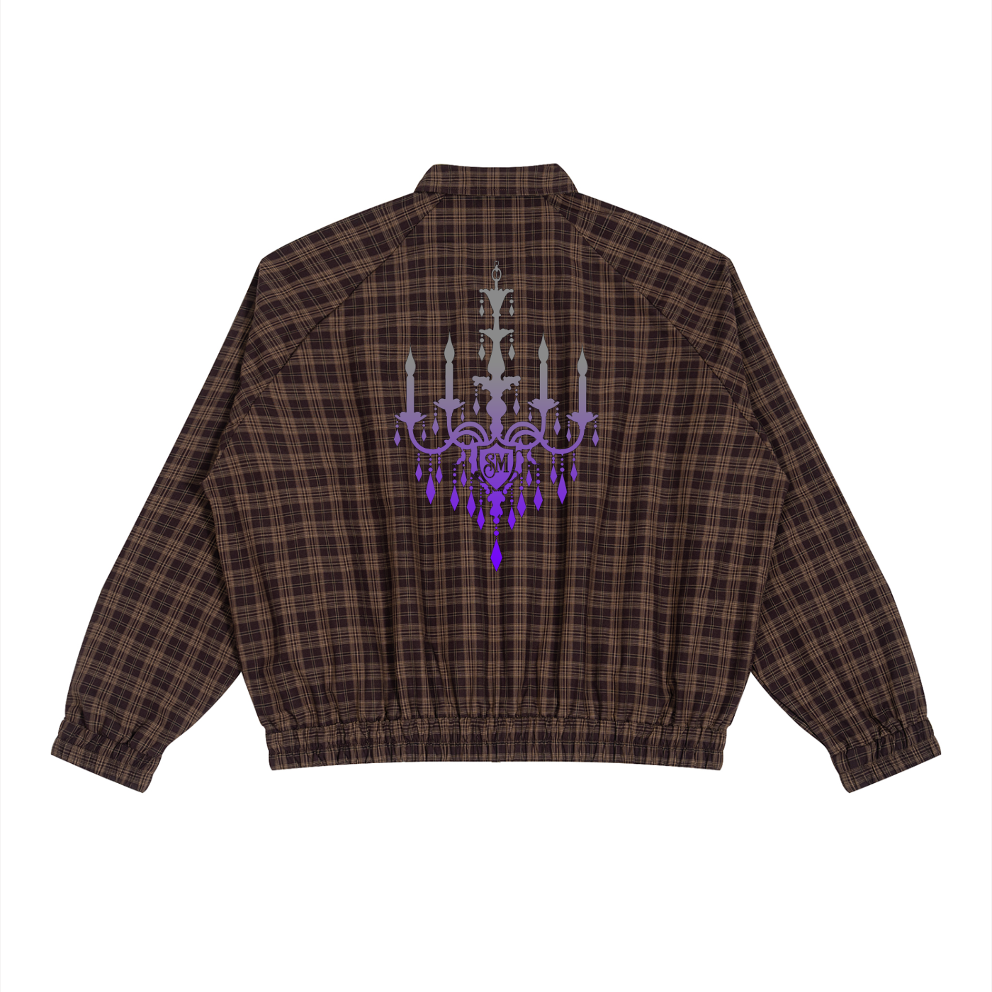 Unisex Plaid Full-Zip Track Jacket