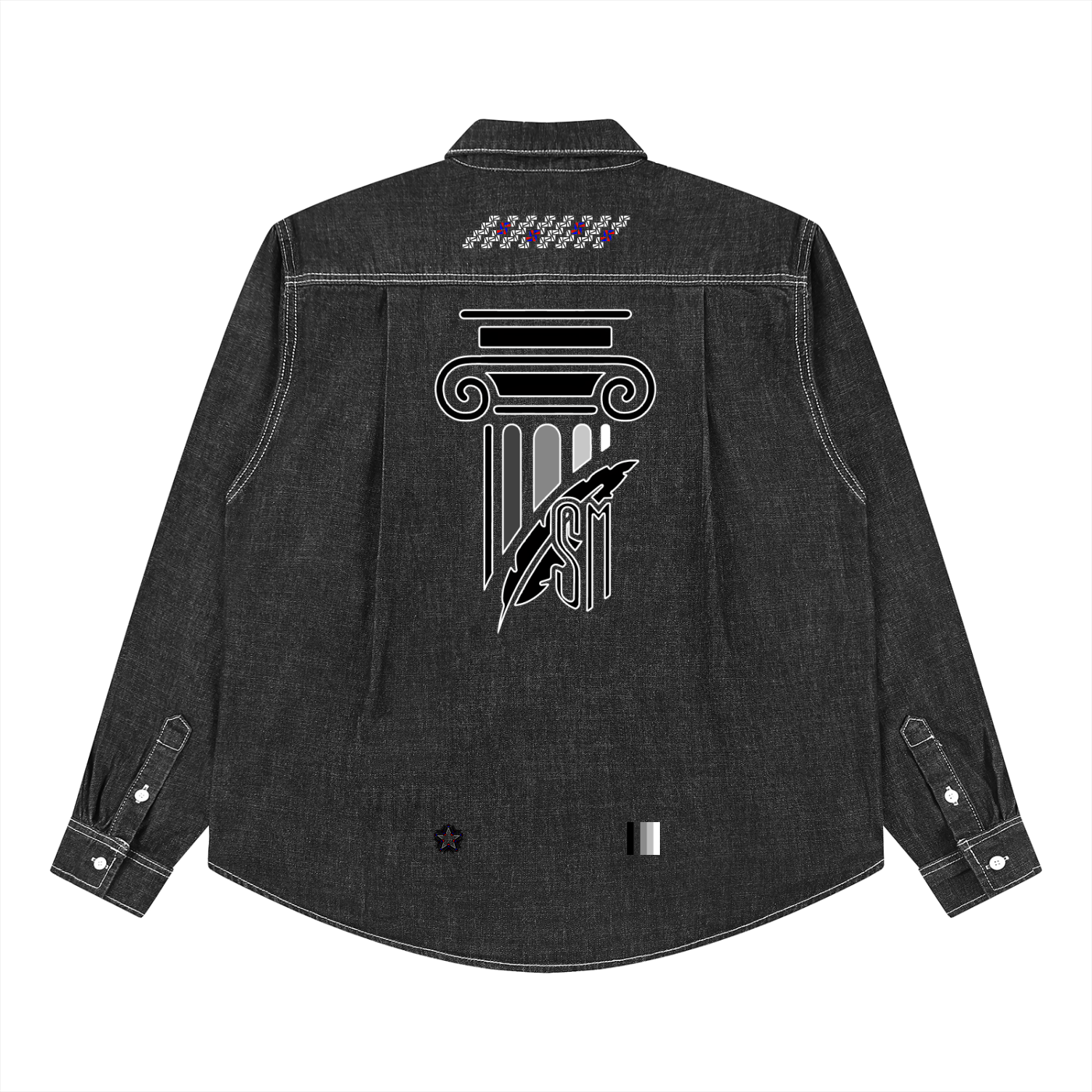 Unisex Vintage Wash Denim Shirt