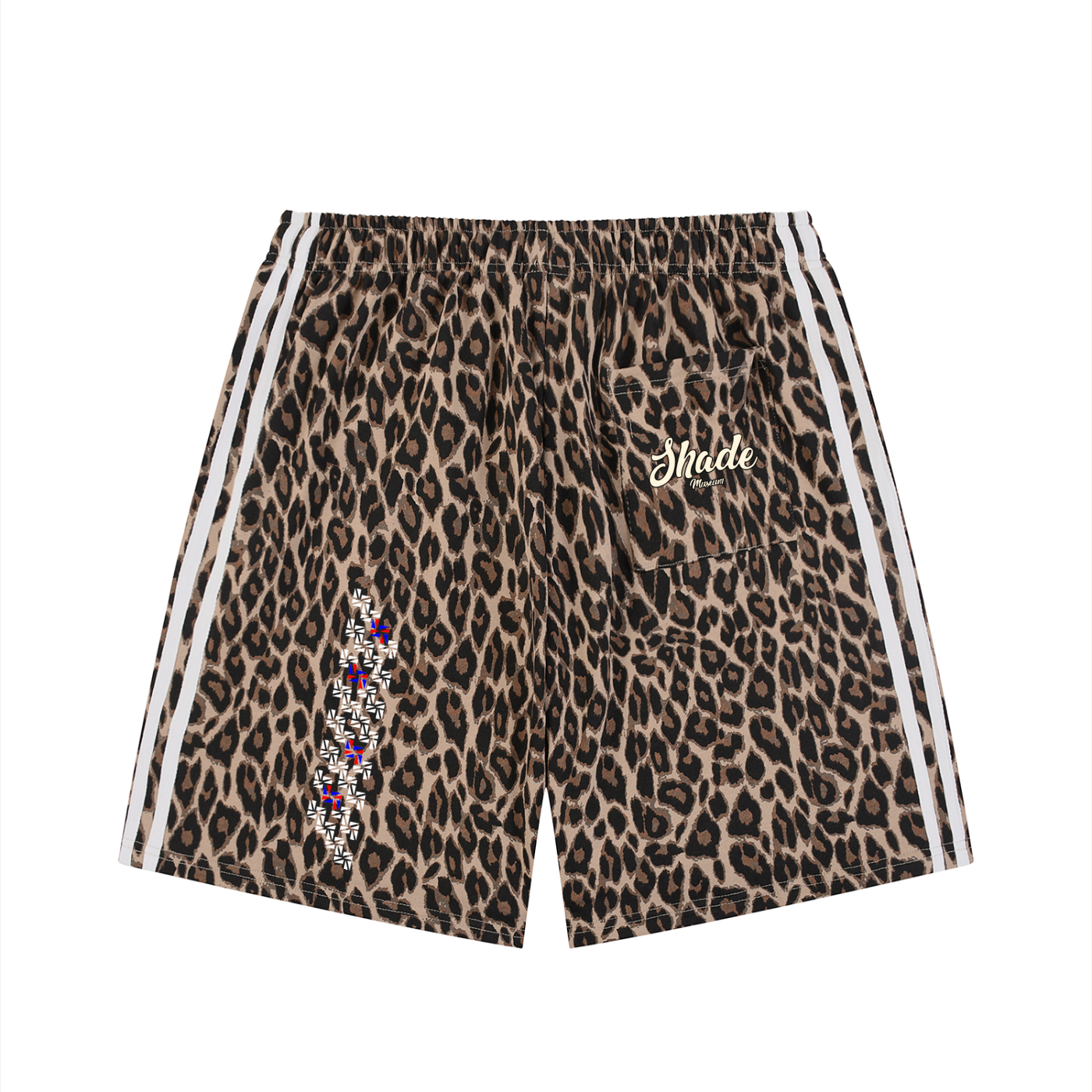 Unisex Heavyweight Leopard Drawstring Shorts