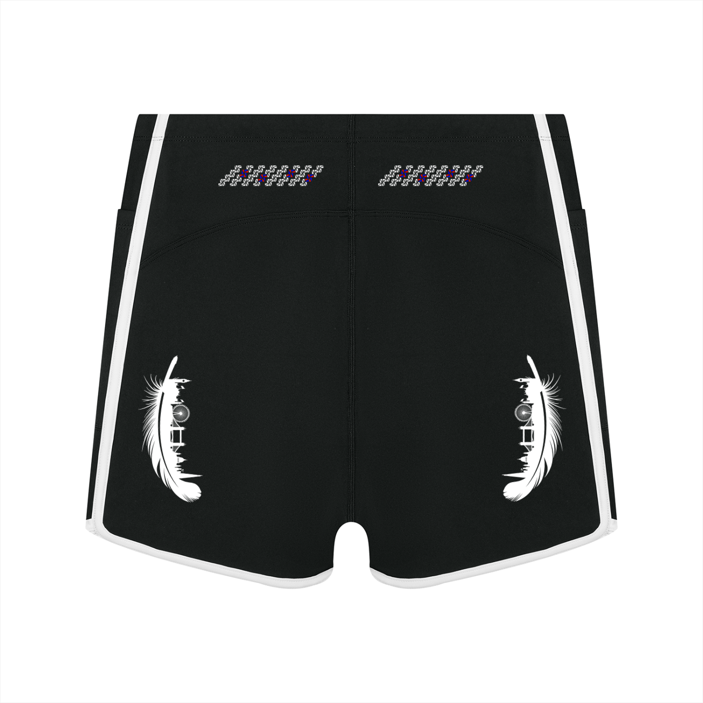 Women's High Rise Color Block Yoga Shorts