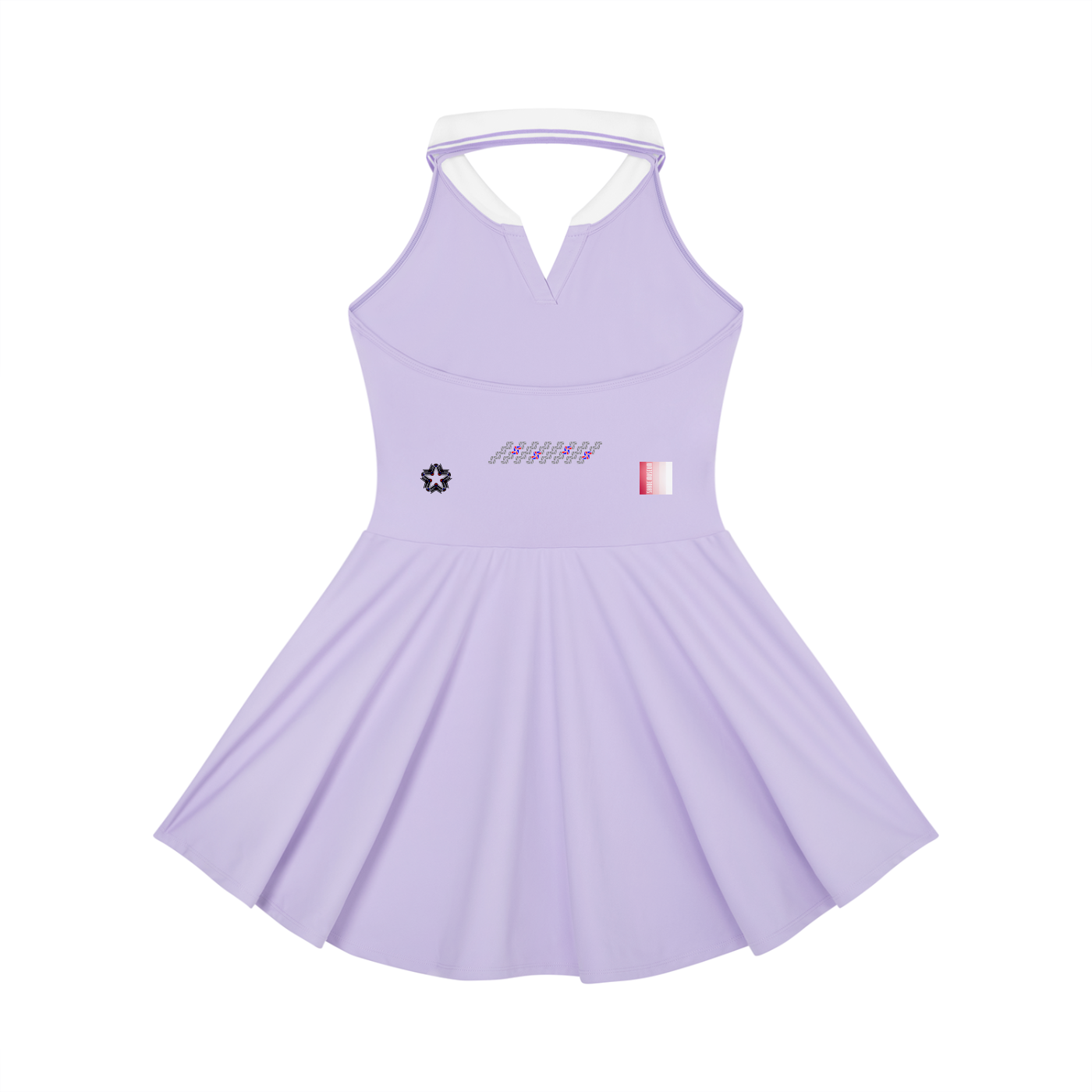 Women's Collared Halter A-Line Tennis Dress
