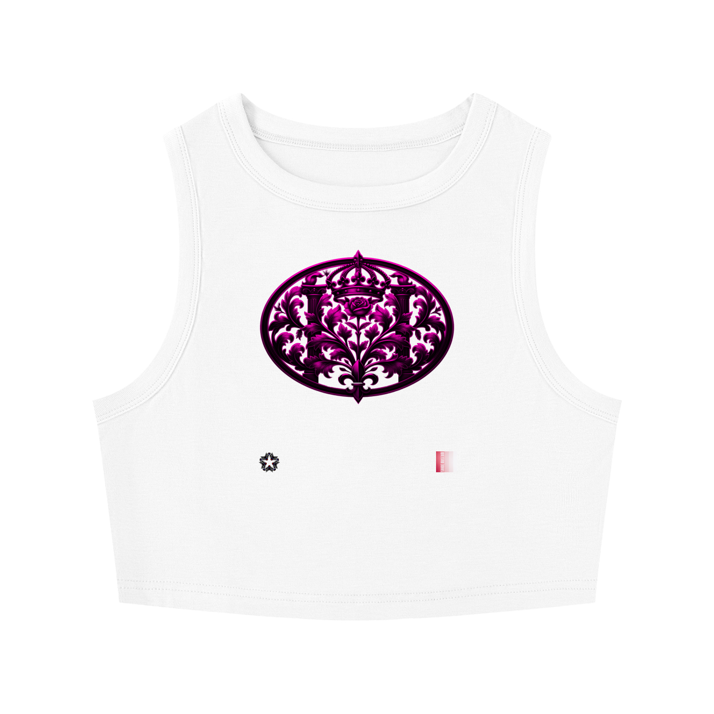 Women's Tight Crewneck Crop Tank Top