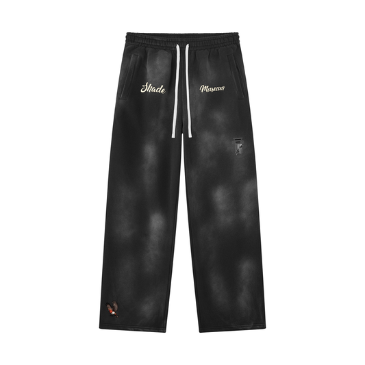 Unisex Sunfade Wide Leg Fleece Sweatpants