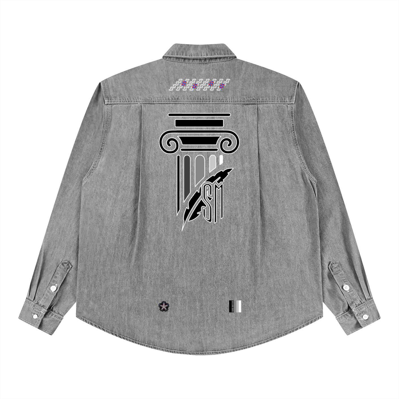 Unisex Vintage Wash Denim Shirt