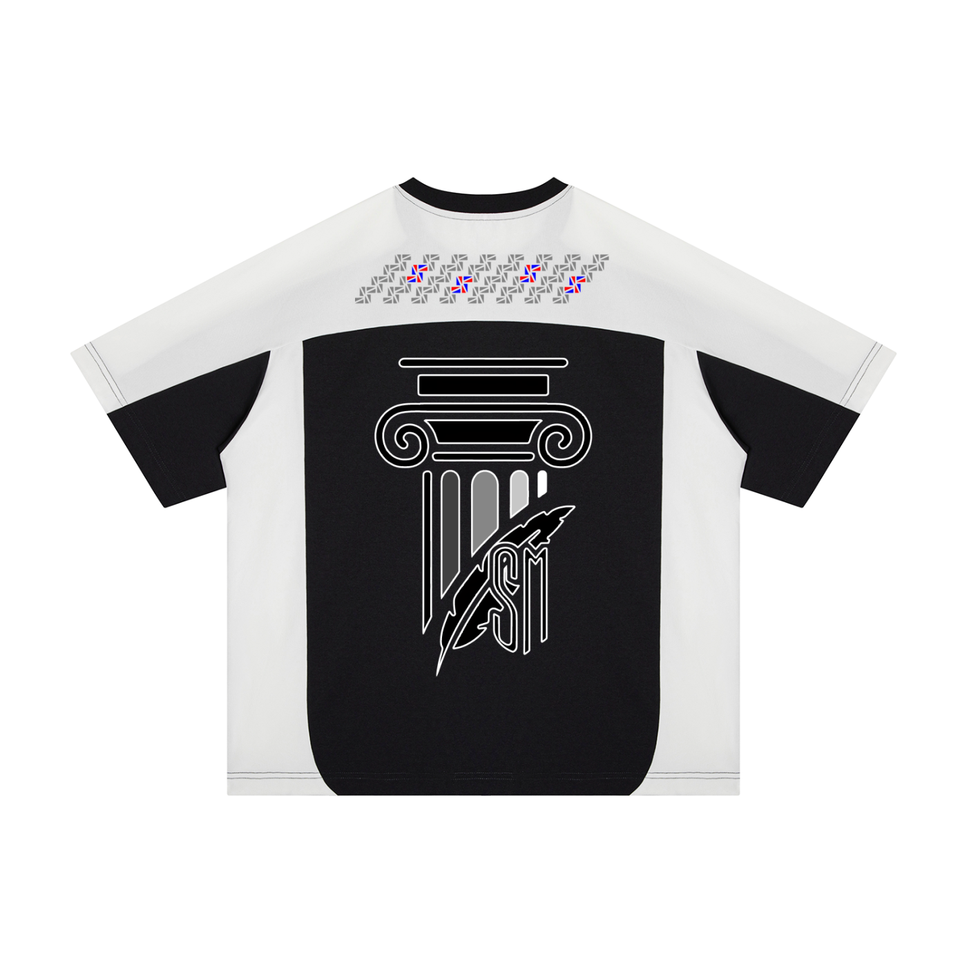 Unisex Color Block Loose T-Shirt
