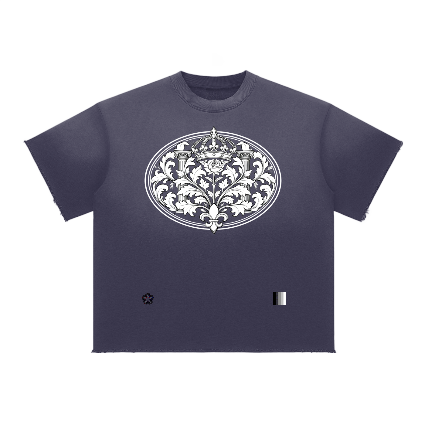 Sun Fade Raw Edge T-Shirt