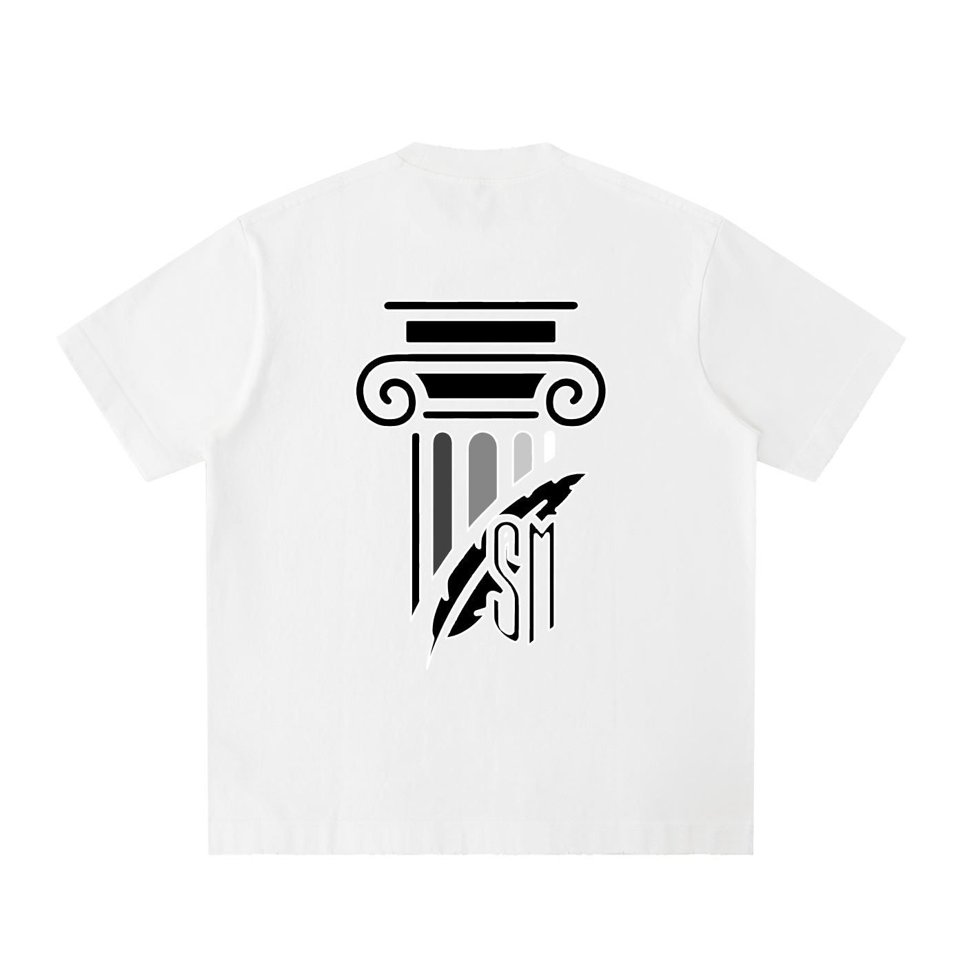 Heavyweight Vintage Washed Frayed T-Shirt