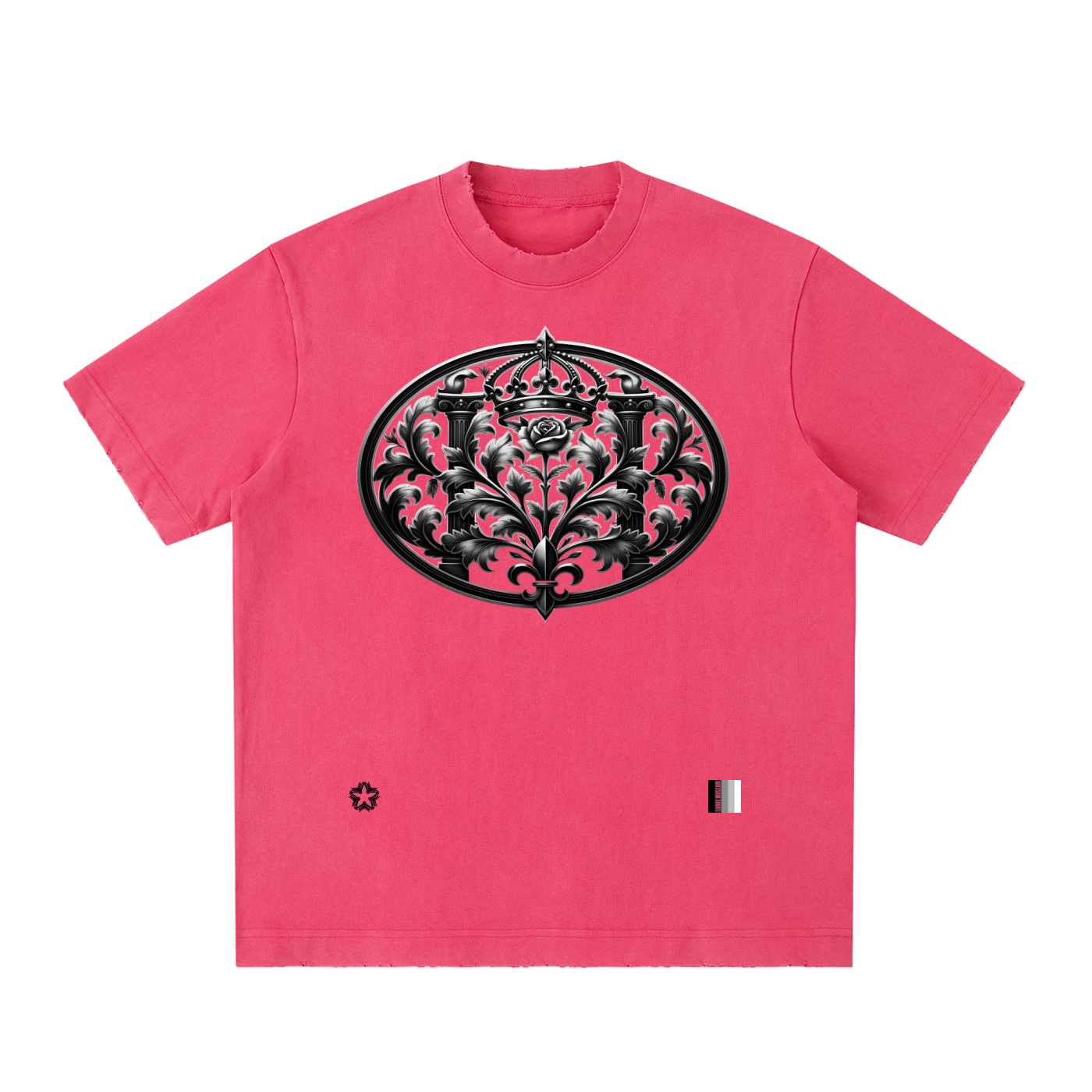 Heavyweight Vintage Washed Frayed T-Shirt