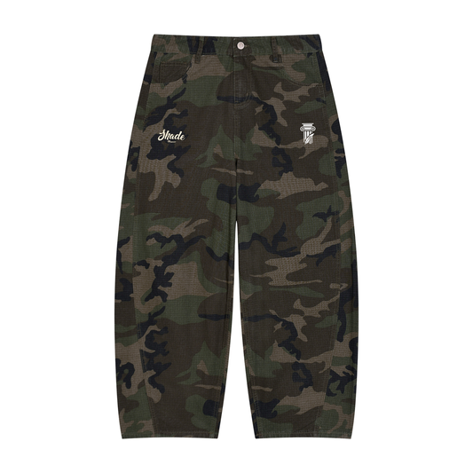 Men’s Camo Barrel Leg Cargo Pants